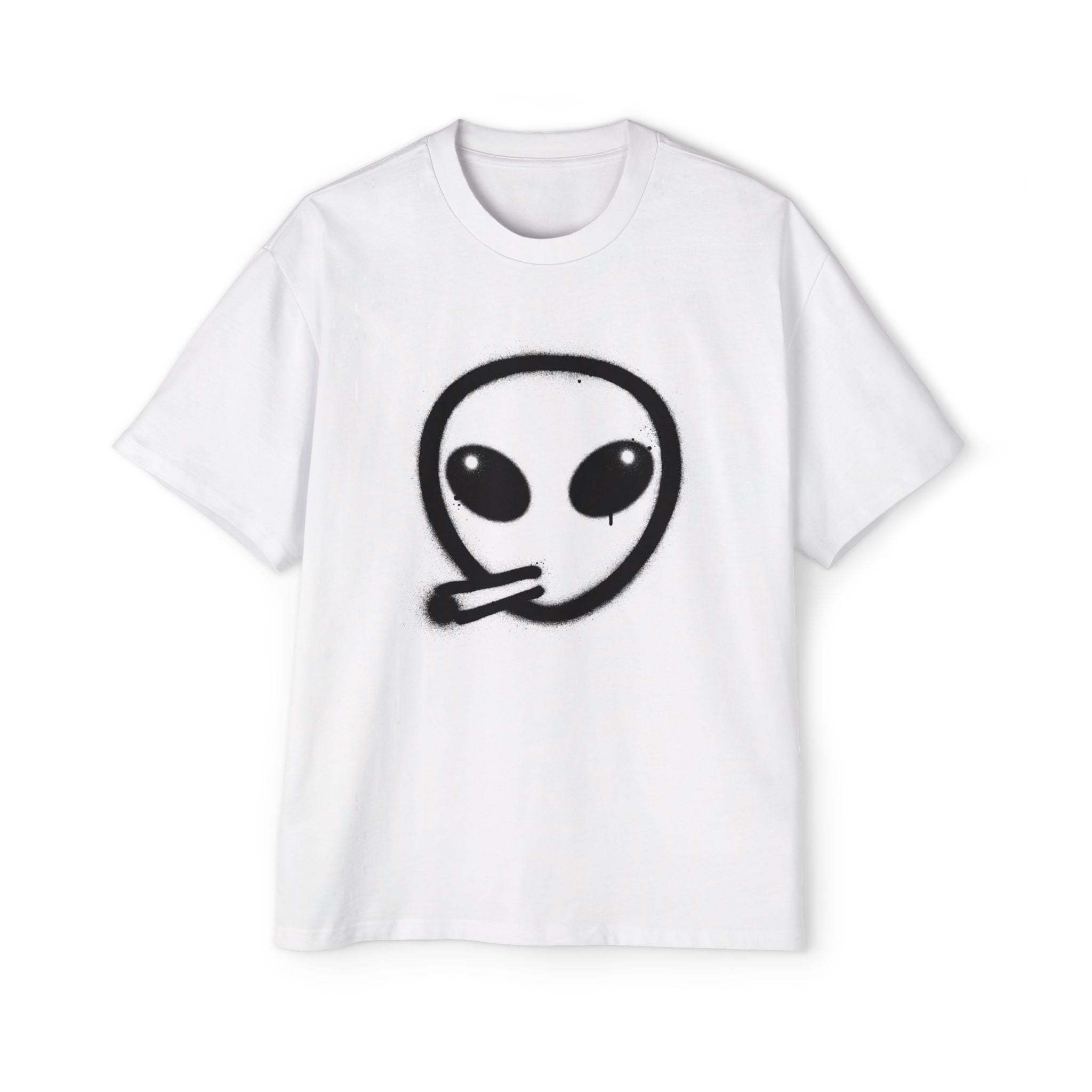 Alien Smoke Graphic Tee — Oversized Men's Streetwear T-Shirt