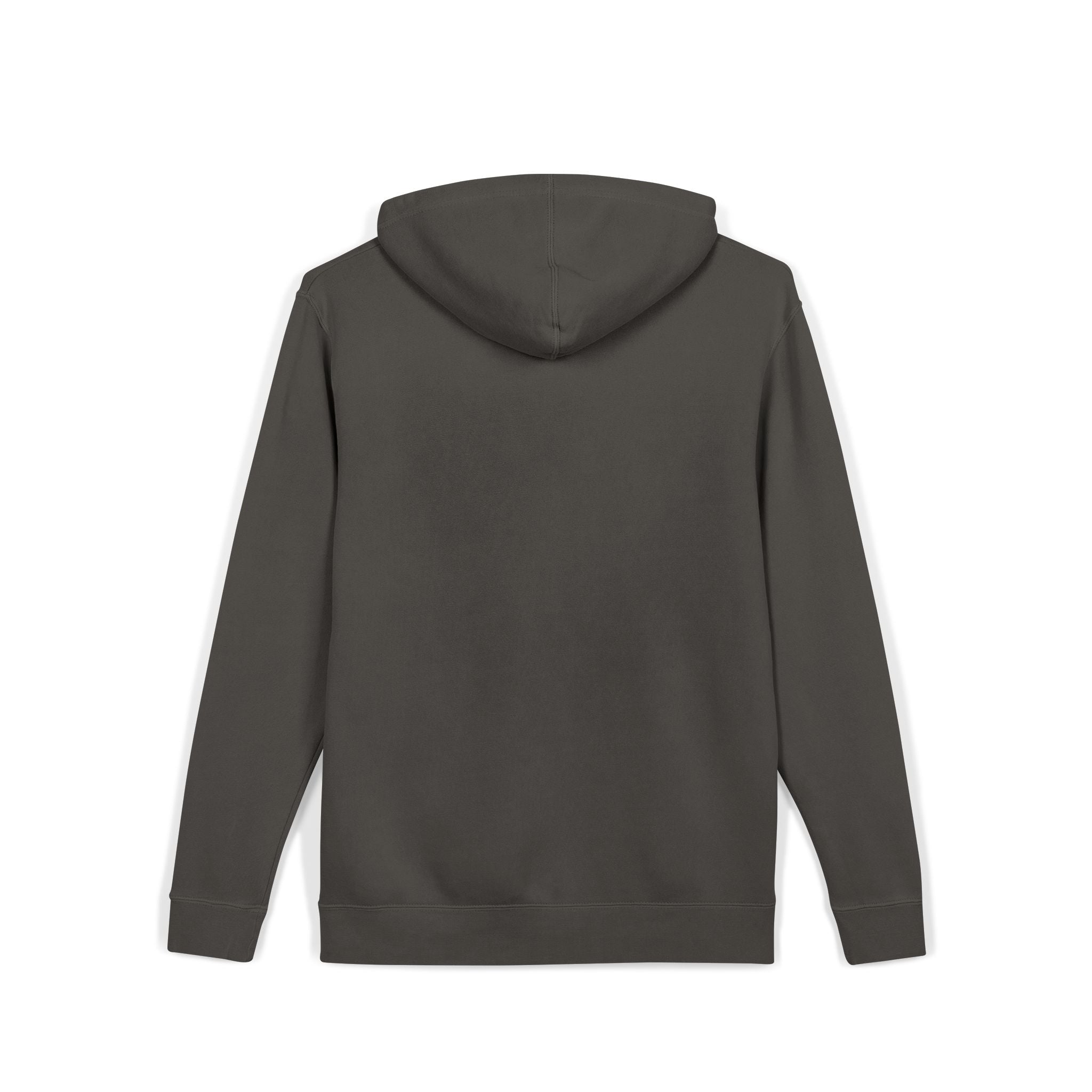 Vintage Badge Hoodie — "Tape Drops" Graphic Pigment-Dyed Sweatshirt